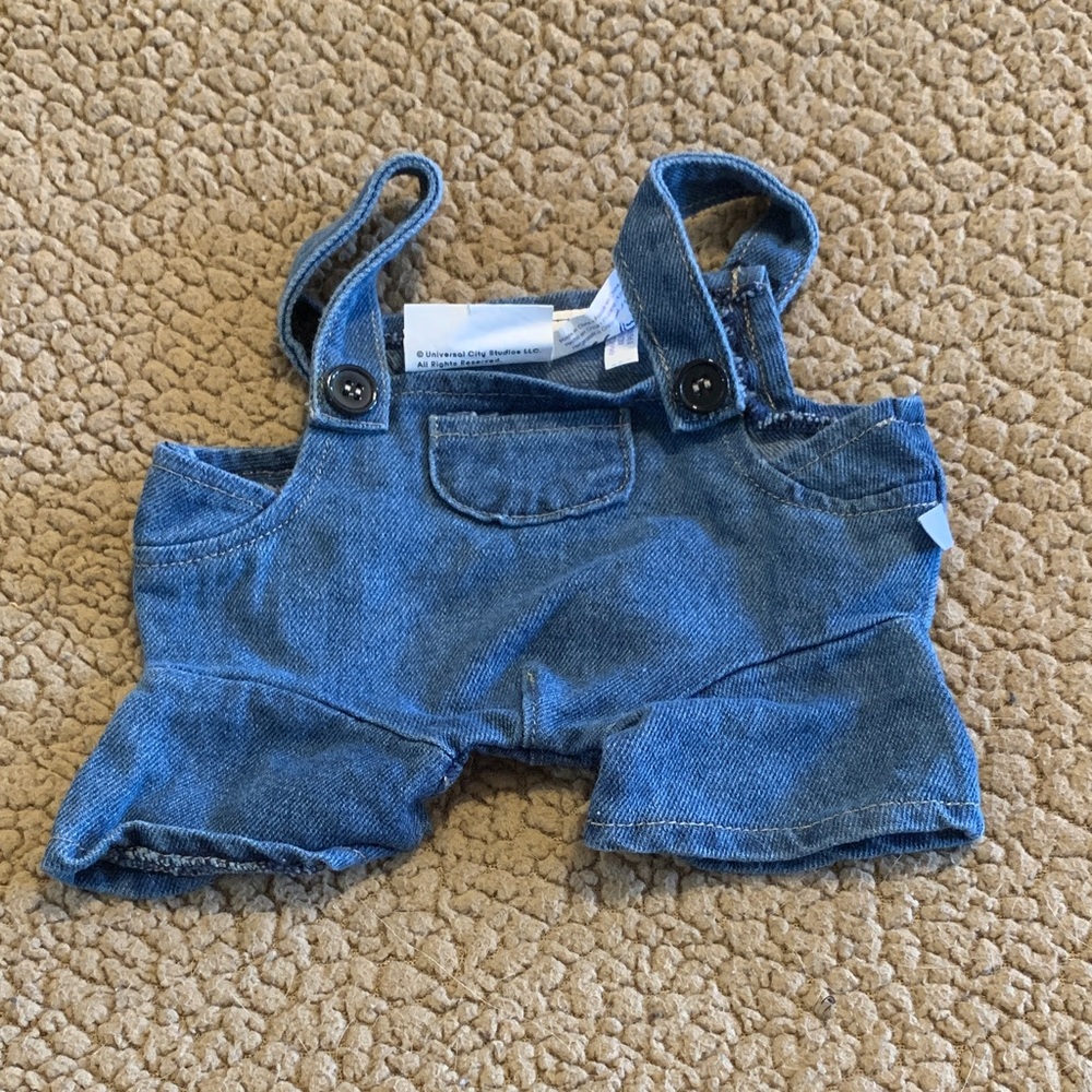 Build-A-Bear Minion Blue Denim Overalls
